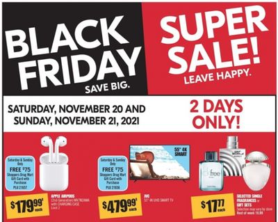 Shoppers Drug Mart Canada Black Friday 2021 Super Sale!