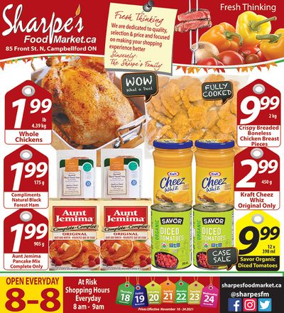 Sharpe's Food Market Flyer November 18 to 24