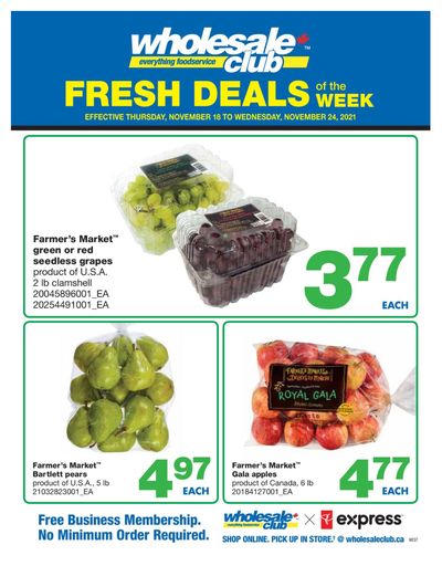 Wholesale Club (West) Flyer November 18 to 24