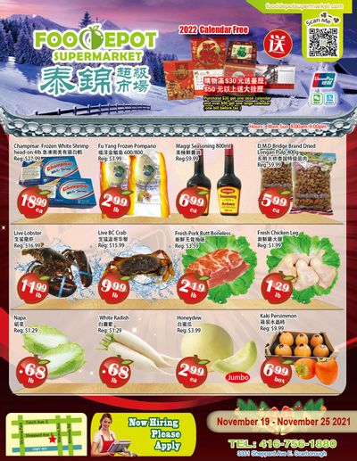 Food Depot Supermarket Flyer November 19 to 25
