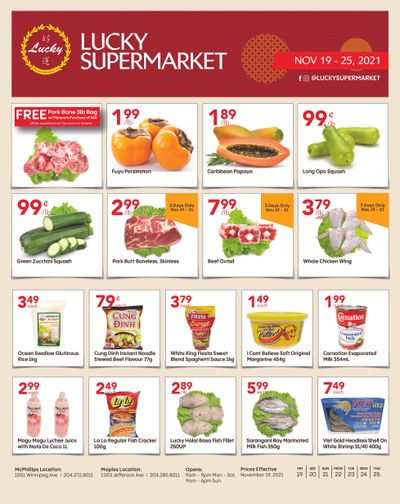 Lucky Supermarket (Winnipeg) November 19 to 25