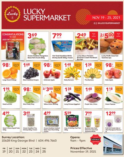Lucky Supermarket (Surrey) November 19 to 25