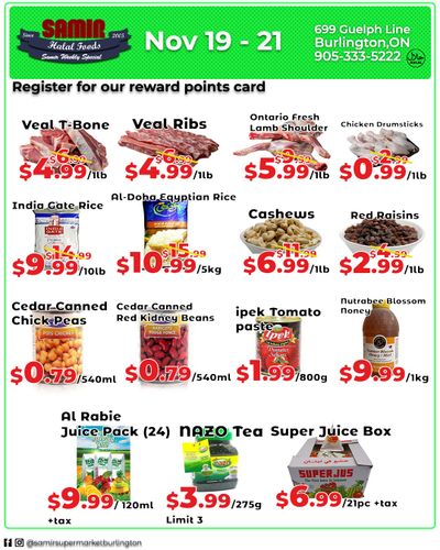 Samir Supermarket Flyer November 19 to 21