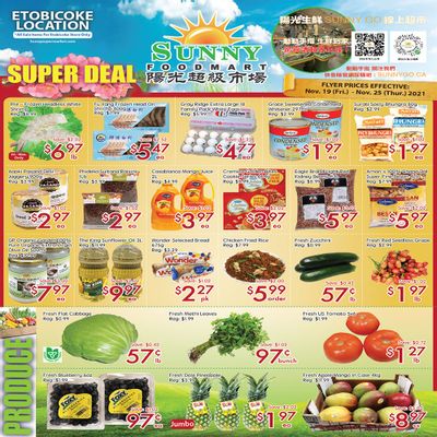 Sunny Foodmart (Etobicoke) Flyer November 19 to 25