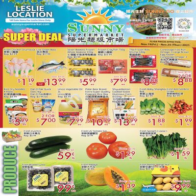 Sunny Supermarket (Leslie) Flyer November 19 to 25