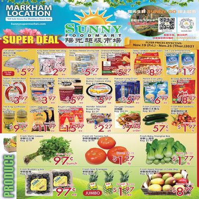 Sunny Foodmart (Markham) Flyer November 19 to 25