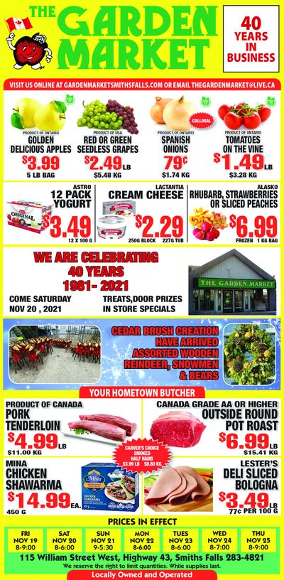 The Garden Market Flyer November 19 to 25