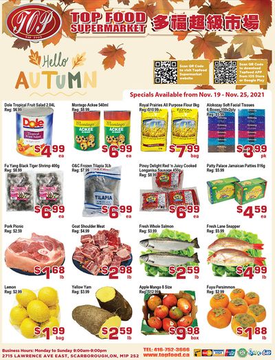 Top Food Supermarket Flyer November 19 to 25