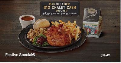 Swiss Chalet Canada Festive Favourites Menu + FREE $10 Chalet Cash Voucher