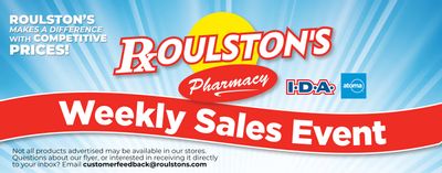 Roulston's Pharmacy Flyer November 19 to 25