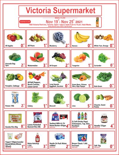 Victoria Supermarket Flyer November 19 to 25