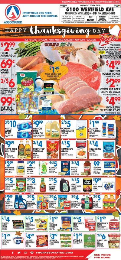 Associated Supermarkets (NY) Weekly Ad Flyer November 20 to November 27