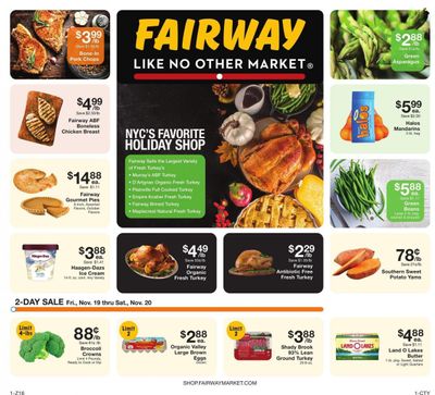 Fairway Market (CT, NJ, NY) Weekly Ad Flyer November 20 to November 27