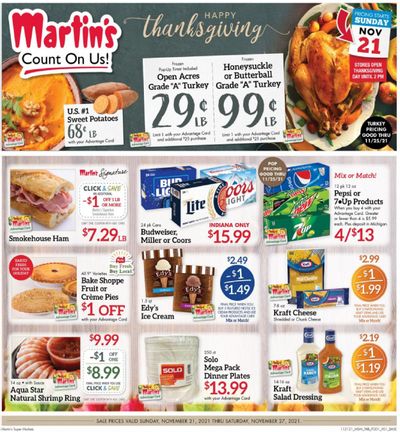 Martin’s (IN, MI) Weekly Ad Flyer November 20 to November 27