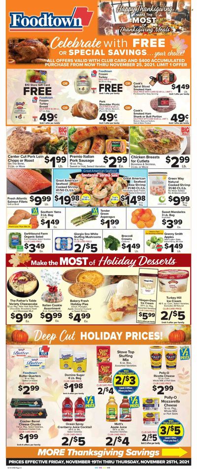 Foodtown (NJ, NY, PA) Weekly Ad Flyer November 20 to November 27
