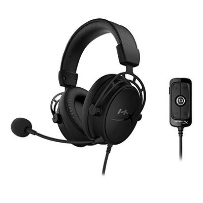 HyperX Cloud Alpha S - PC Gaming Headset, 7.1 Surround Sound, Adjustable Bass, Dual Chamber Drivers, Chat Mixer, Breathable Leatherette, Memory Foam, and Noise Cancelling Microphone – Blackout $123.98 (Reg $138.98)