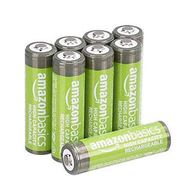 AmazonBasics AA High-Capacity Rechargeable Batteries (8-Pack) Pre-charged - Packaging May Vary $17.94 (Reg $21.11)