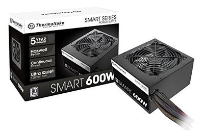 Thermaltake Smart 600W ATX 12V V2.3/EPS 12V 80 Plus Certified Active PFC Power Supply PS-SPD-0600NPCWUS-W $39.99 (Reg $59.99)