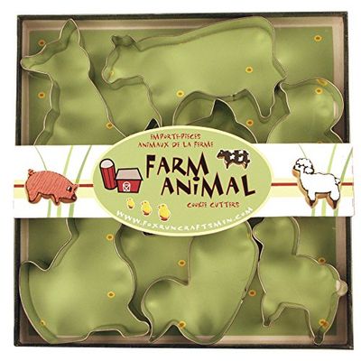 Fox Run 3651 Farm Animal Cookie Cutter Set, Stainless Steel, 7-Piece $7 (Reg $13.45)