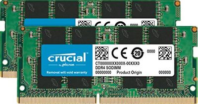 Crucial RAM 32GB Kit (2x16GB) DDR4 3200 MHz CL22 (or 2933 MHz or 2666 MHz) Laptop Memory CT2K16G4SFRA32A $127.49 (Reg $199.36)
