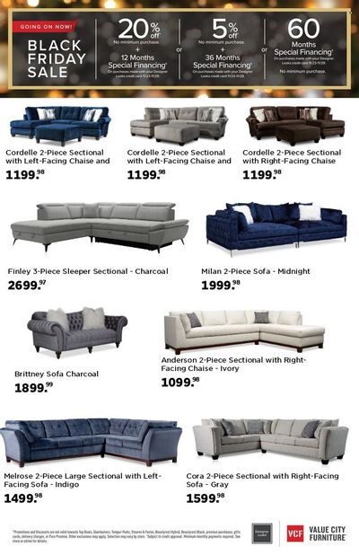 Value City Furniture (IL, IN, MD, MO, NC, NY, OH, SC, VA) Weekly Ad Flyer November 22 to November 29