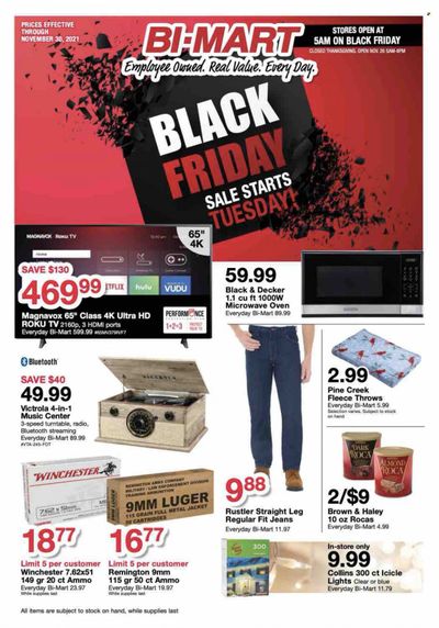 Bi-Mart (ID, OR, WA) Weekly Ad Flyer November 22 to November 29