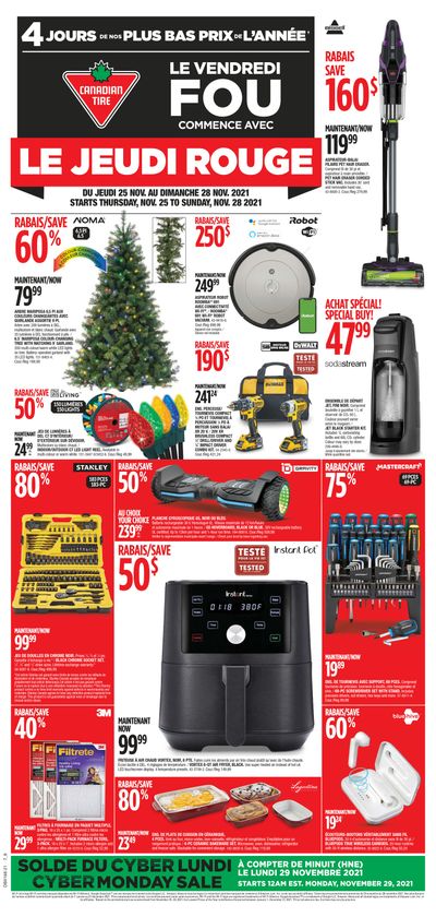 Canadian Tire Black Friday Deals (QC) Flyer November 25 to 28, 2021