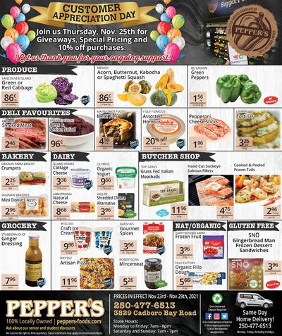 Pepper's Foods Flyer November 23 to 29 