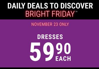 RW&CO. Canada Black Friday Daily Deal: Dresses for $59.90, Today + More Offers