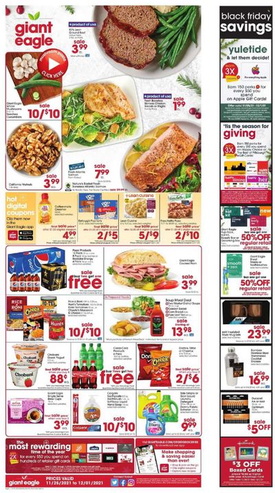 Giant Eagle (OH, PA) Weekly Ad Flyer November 24 to December 1