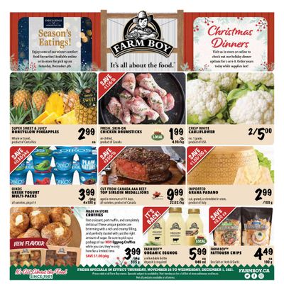 Farm Boy Flyer November 25 to December 1