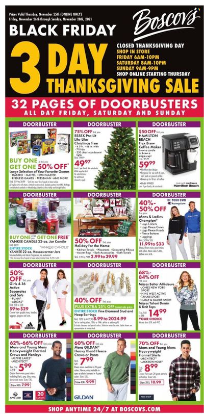 Boscov's (CT, DE, MD, NJ, NY, PA) Weekly Ad Flyer November 24 to December 1