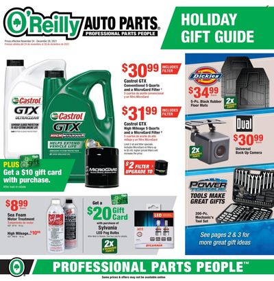 O'Reilly Auto Parts Weekly Ad Flyer November 24 to December 1