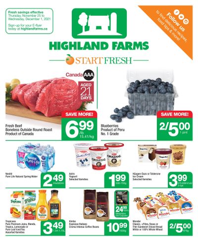 Highland Farms Flyer November 25 to December 1