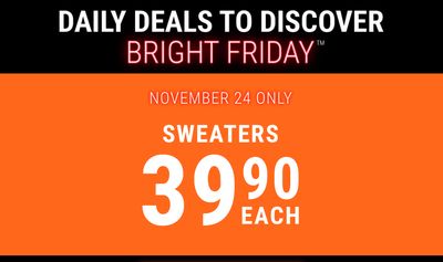 RW&CO. Canada Black Friday Daily Deal: Sweaters for $39.90, Today + More Offers
