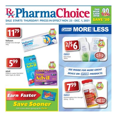 PharmaChoice (BC, AB, SK & MB) Flyer November 25 to December 1