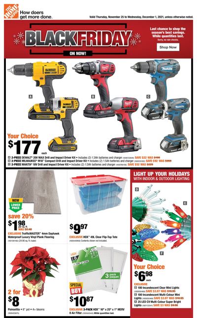Home Depot (ON) Black Friday Flyer November 25 to December 1