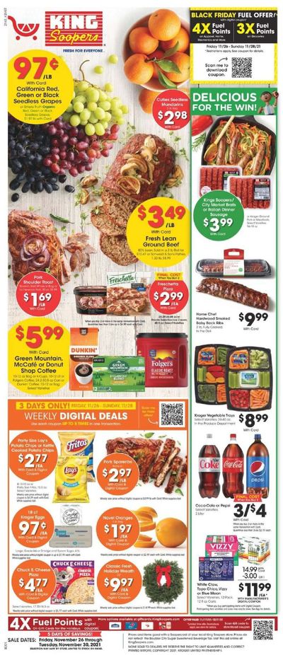 King Soopers (CO) Weekly Ad Flyer November 25 to December 2