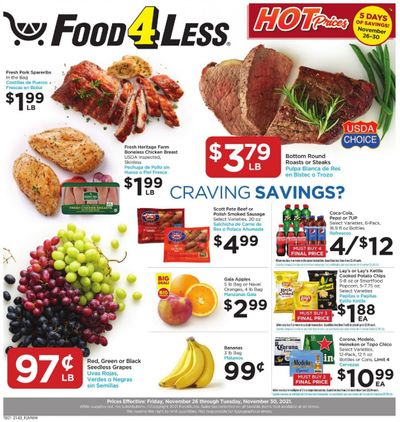 Food 4 Less (IL) Weekly Ad Flyer November 25 to December 2