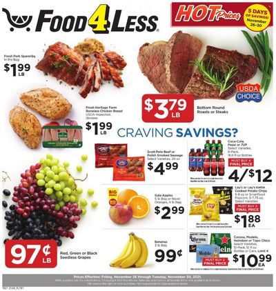Food 4 Less (IN) Weekly Ad Flyer November 25 to December 2 Food 4 Less (IN) Weekly Ad Flyer November 25 to December 2