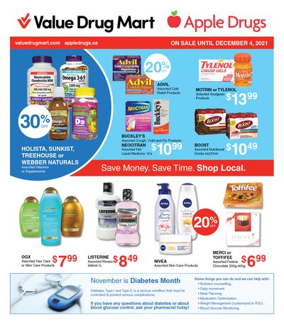 Value Drug Mart Flyer November 21 to December 4