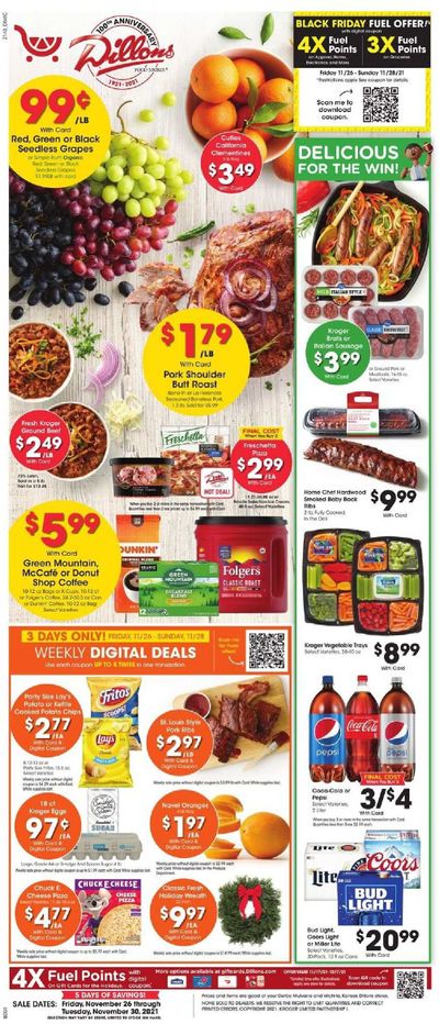 Dillons (KS) Weekly Ad Flyer November 25 to December 2