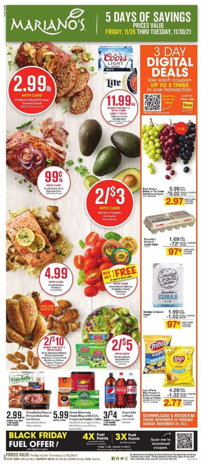 Mariano’s (IL) Weekly Ad Flyer November 25 to December 2