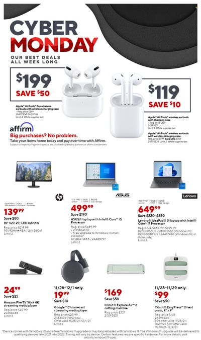 Staples Weekly Ad Flyer November 25 to December 2