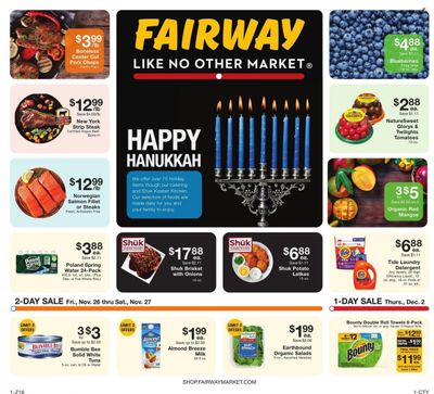 Fairway Market (CT, NJ, NY) Weekly Ad Flyer November 25 to December 2