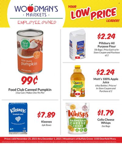 Woodman's Markets (IL, WI) Weekly Ad Flyer November 25 to December 2