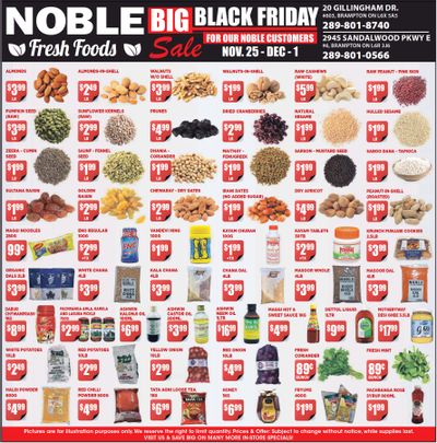 Noble Fresh Foods Flyer November 25 to December 1