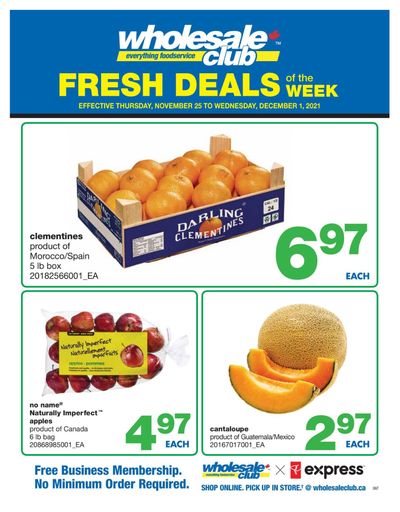 Wholesale Club (ON) Flyer November 25 to December 1