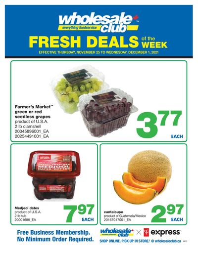 Wholesale Club (West) Flyer November 25 to December 1