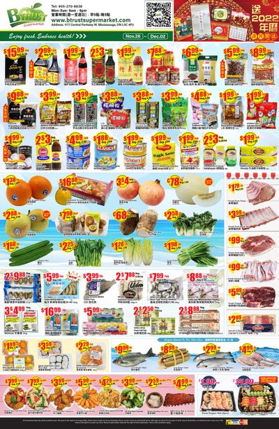 Btrust Supermarket (Mississauga) Flyer November 26 to December 2